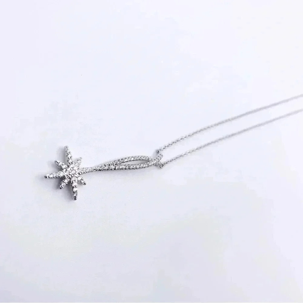 Star silver necklace